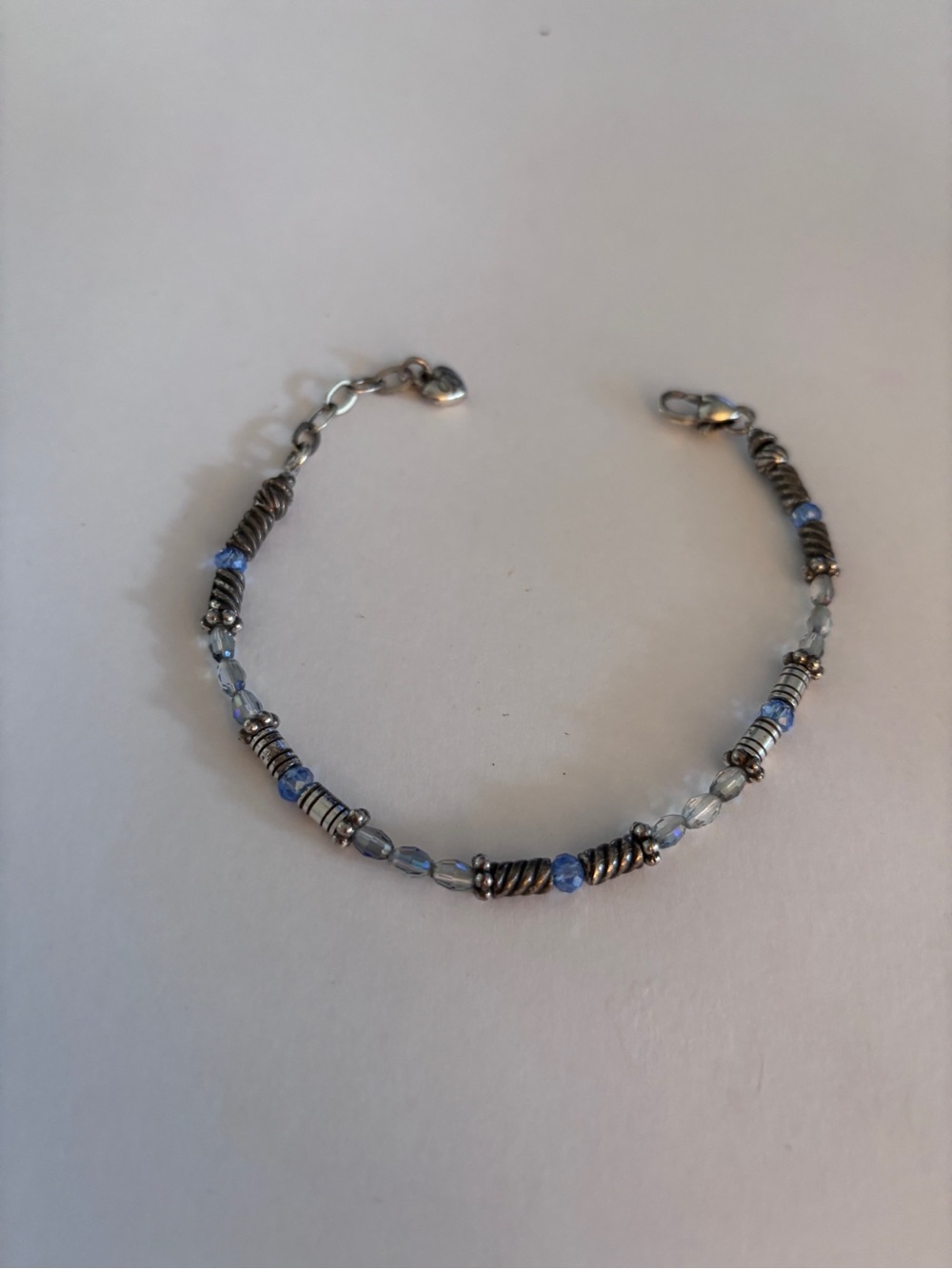 Brighton Silver-Tone Bracelet with Light Blue and Cobalt Accents Halo Light - Picture 9 of 9